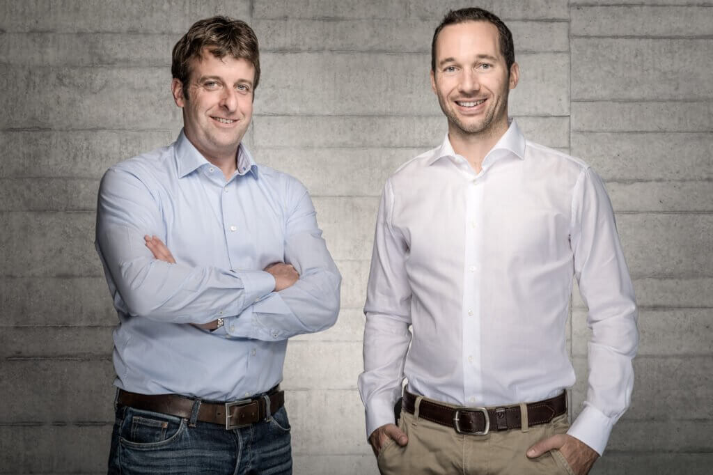 Gründungspartner und Geschäftsführer, Gian Andri Diem und Andreas Hügli (© dhp technology)
